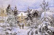 Camille Pissarro Snow scenery painting